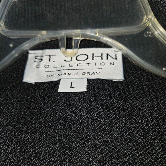 ST JOHNS Full Zip Cardigan Sweater Ribbed Size L - Picture 2 of 8